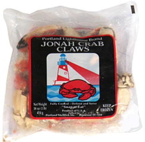 Portland Lighthouse Brand Jonah Crab Claws 16 oz, Nutrition
