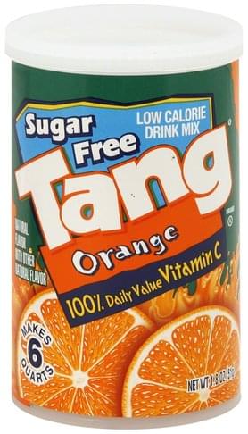 Tang Orange Low Calorie Drink Mix - 1.8 oz, Nutrition Information | Innit