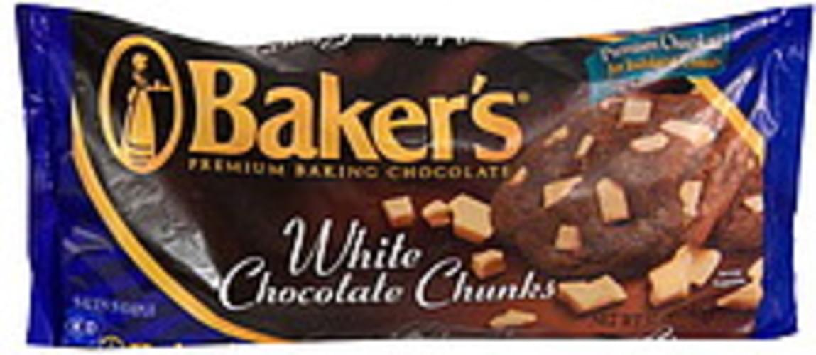 Bakers White Chocolate Chunks 12 oz, Nutrition Information Innit