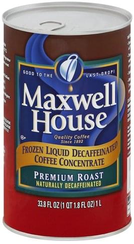 Maxwell House Premium Roast, Naturally Decaffeinated ...