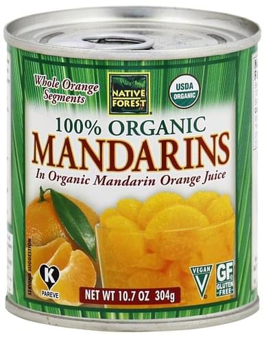 Native Forest 100% Organic Mandarins - 10.7 oz
