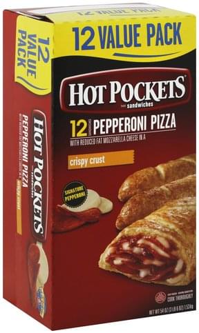 Pepperoni pizza hot pocket nutrition