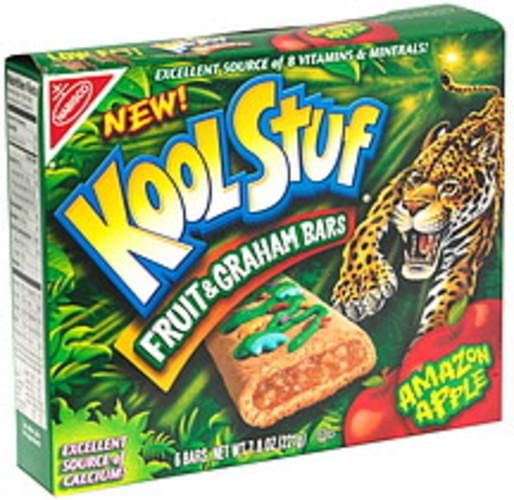 Kool Stuf Amazon Apple Fruit & Graham Bars 6 ea, Nutrition