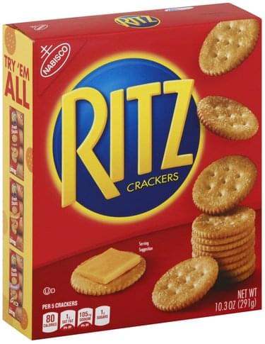 Ritz Crackers - 10.3 oz, Nutrition Information | Innit