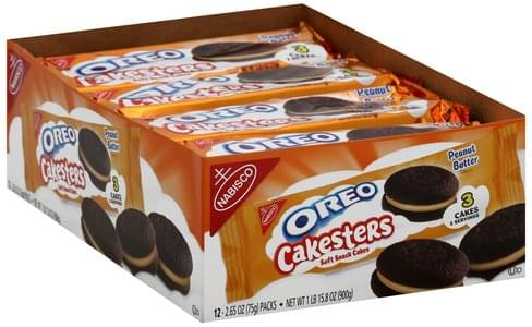 Oreo Soft, Peanut Butter Snack Cakes - 12 ea