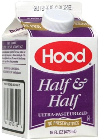 Hood Half Half 16 Oz Nutrition Information Innit