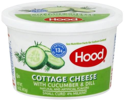 Hood Small Curd 4 Milkfat With Cucumber Dill Cottage Cheese