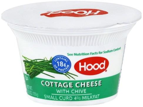 Hood Small Curd 4 Milkfat With Chive Cottage Cheese 5 3 Oz