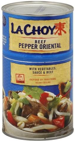 La Choy Beef Pepper Oriental - 42 oz, Nutrition Information | Innit