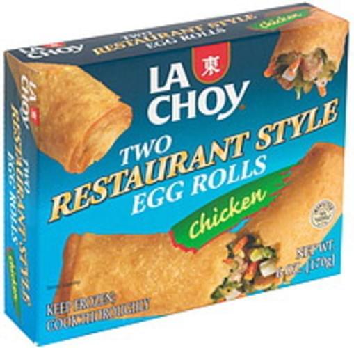 La Choy Chicken Egg Rolls 6 oz, Nutrition Information Innit
