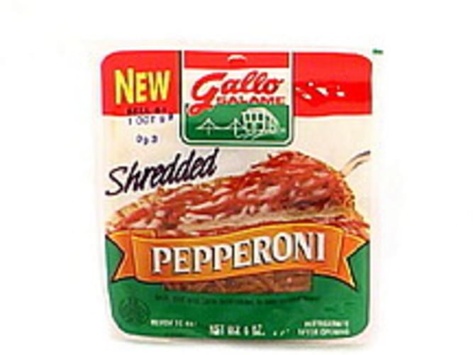 Gallo Salame Shredded Pepperoni 6 oz, Nutrition Information Innit