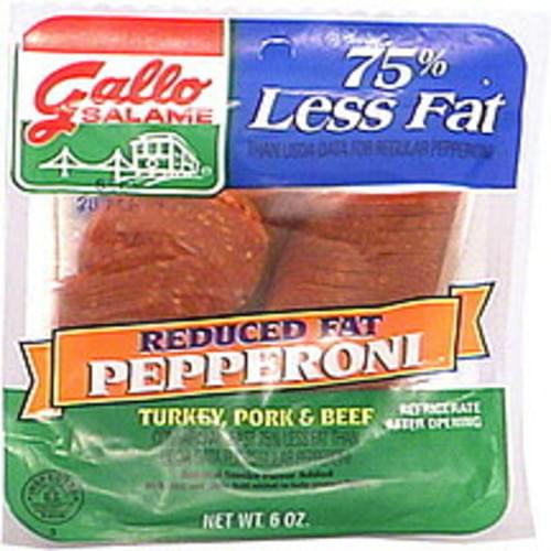 Gallo Pepperoni, Reduced Fat 6 oz, Nutrition Information Innit