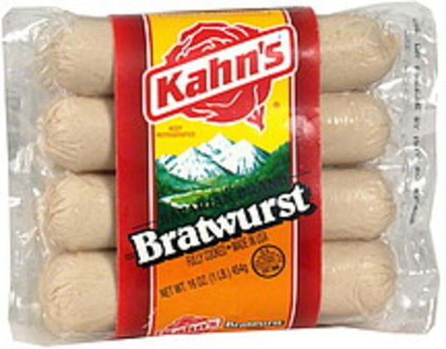 Kahn s Bavarian Bratwurst 16 Oz Nutrition Information Innit