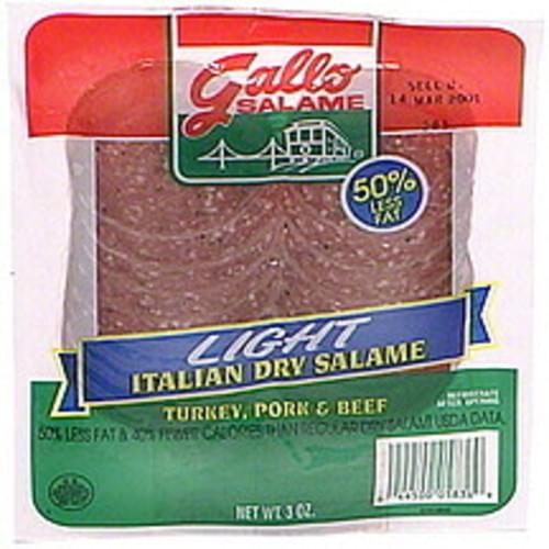 Gallo Light Italian Dry Salame 3 oz, Nutrition Information Innit