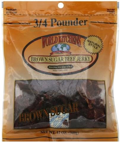 World Kitchens Brown Sugar 3 4 Pounder Beef Jerky 12 Oz