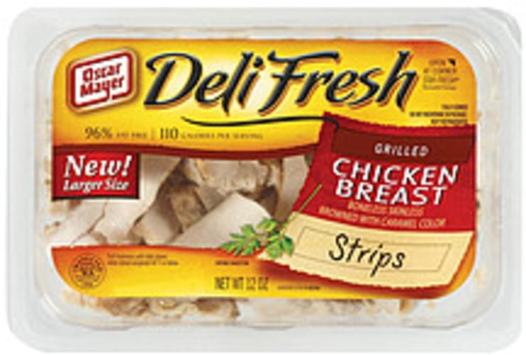 Oscar Mayer Deli Fresh Grilled Strips Chicken Breast 12 oz, Nutrition