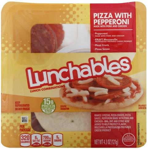 Lunchables Pizza with Pepperoni Lunch Combinations - 4.3 oz