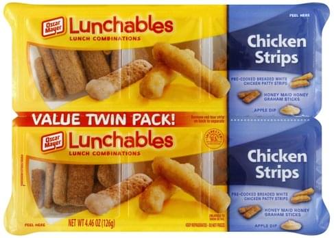 Lunchables Chicken Strips, Value Twin Pack Lunch Combinations - 2 ea