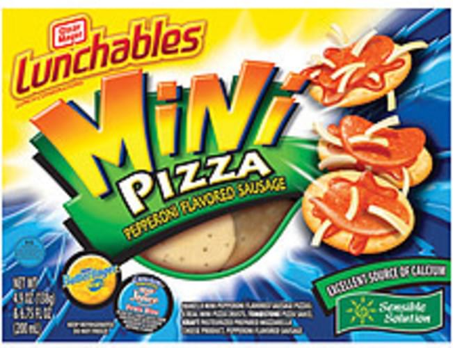 Oscar Mayer Lunchables Pepperoni Flavored Sausage Mini Pizza 4.9 oz, Nutrition Information Innit