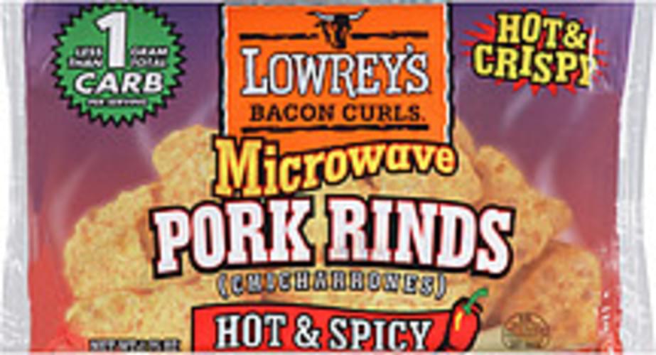 Lowrey's Bacon Curls Hot & Spicy Microwave Pork Rinds 1.75 oz