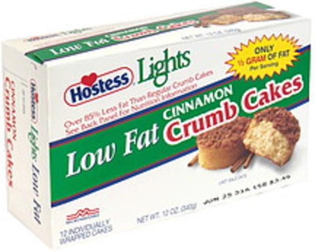 Hostess Low Fat Cinnamon Crumb Cakes 12 ea, Nutrition Information Innit