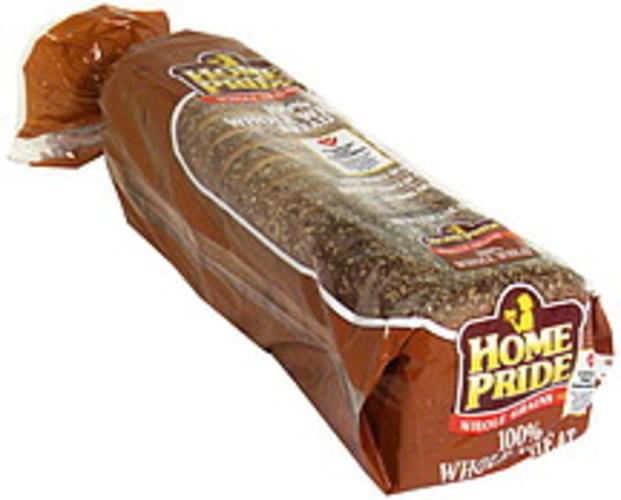 Home Pride PrePriced 100 Whole Wheat Bread 20 oz, Nutrition