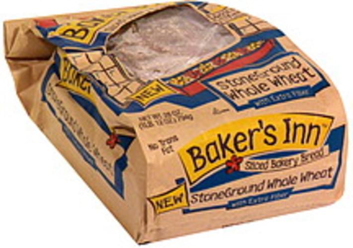 Bakers Inn Stone Ground Whole Wheat with Extra Fiber, PrePriced Sliced