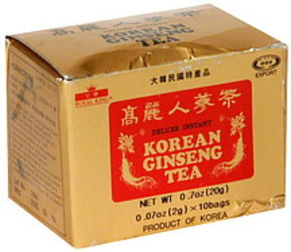 Royal King Deluxe, Instant Korean Ginseng Tea 10 ea, Nutrition Information Innit
