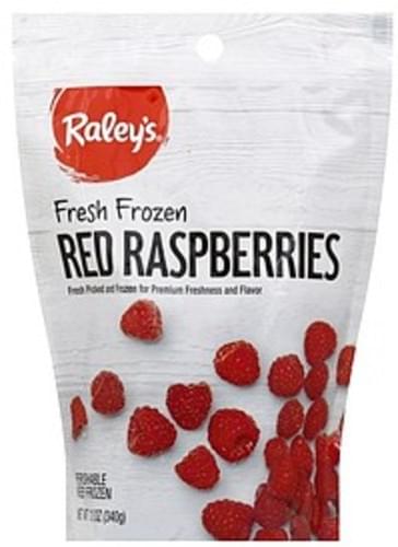Raleys Red, Frozen Raspberries - 12 oz