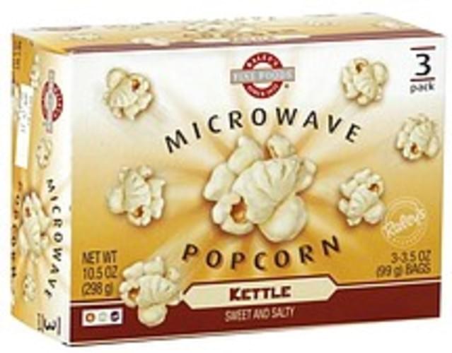 Raleys Microwave, Kettle Popcorn 3 ea, Nutrition Information Innit