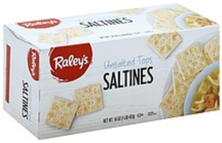 Raleys Unsalted Tops Saltines 16 oz, Nutrition Information Innit