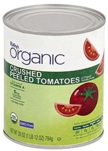 Raleys Peeled, in Organic Tomato Puree, Crushed Tomatoes - 28 oz