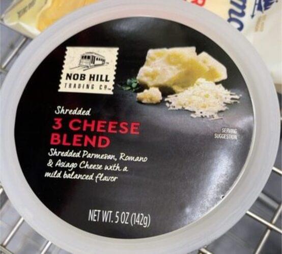 Nob Hill 3 Cheese Blend Freshly Shredded Cheese 5 oz, Nutrition