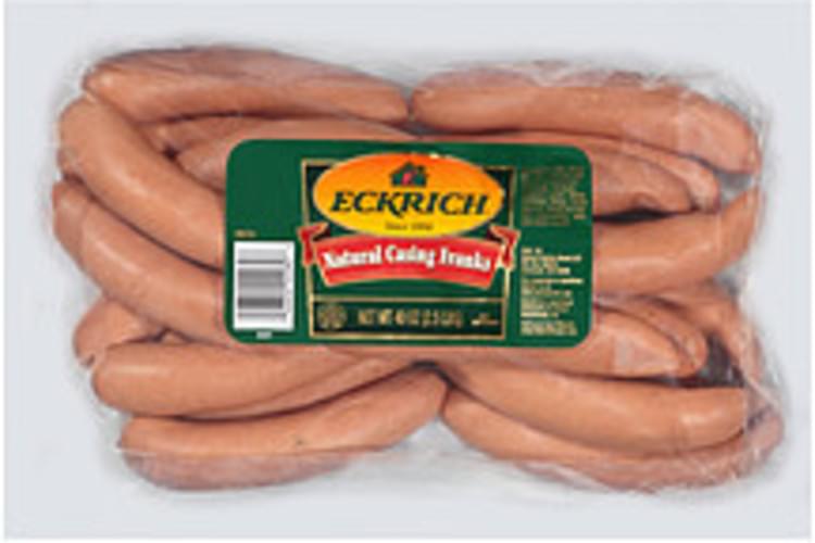 Eckrich Natural Casing Franks 40 oz, Nutrition Information Innit