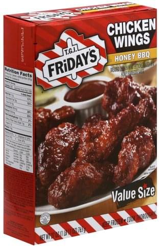 Tgi Fridays Honey BBQ, Value Size Chicken Wings - 27 oz ...