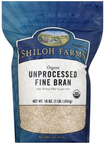 Shiloh Farms Unprocessed Fine, Organic Bran - 16 oz
