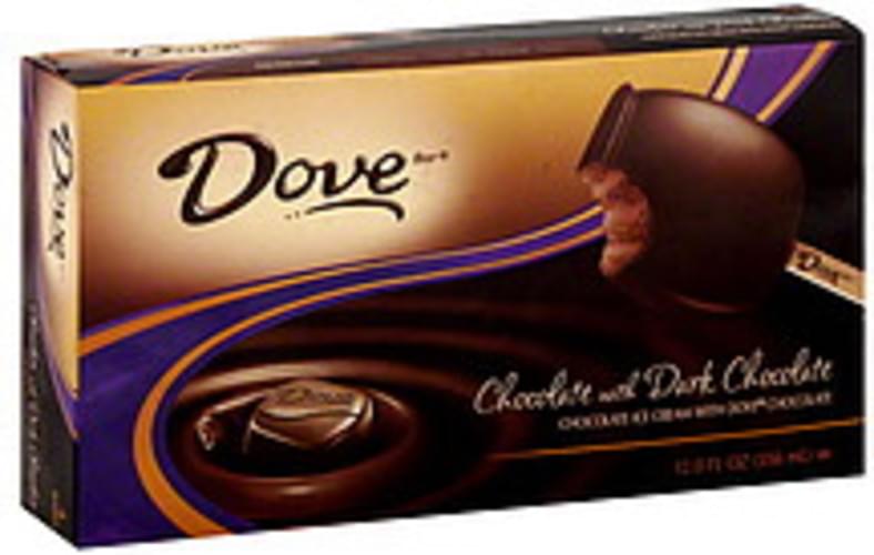 Dove Chocolate with Dark Chocolate Ice Cream Bars 4 ea, Nutrition