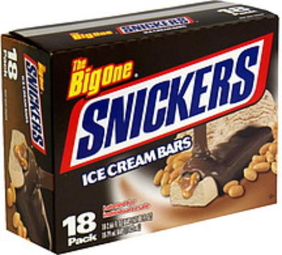 Snickers Ice Cream Bars 18 ea, Nutrition Information Innit