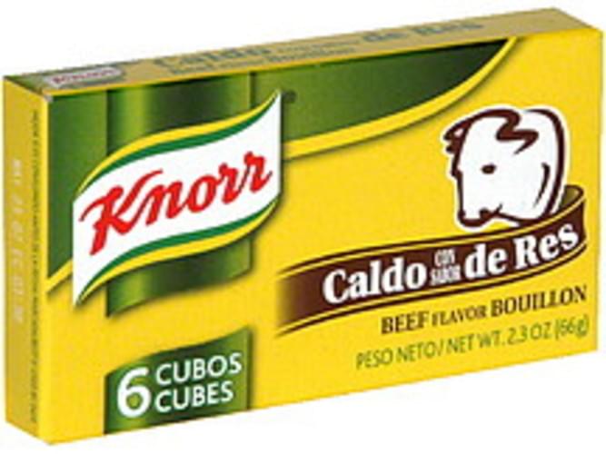 Knorr Beef Flavor Bouillon 6 ea, Nutrition Information Innit