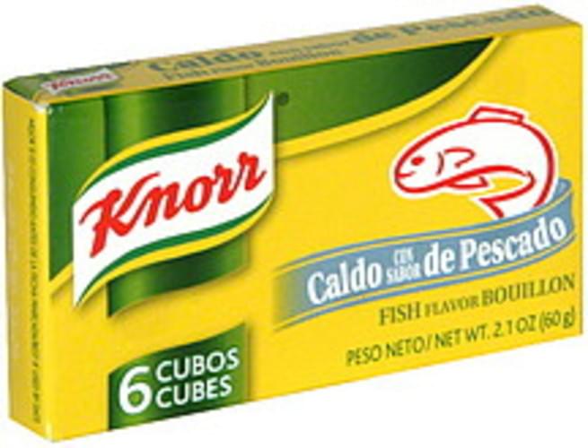 Knorr Fish Flavor Bouillon 6 ea, Nutrition Information Innit
