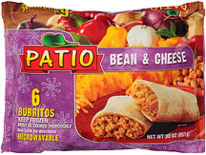 Patio Bean & Cheese Patio Bean & Cheese Burritos 0, Nutrition
