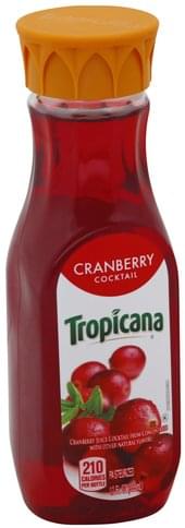 Tropicana Cocktail Cranberry Juice 12 oz Nutrition Information Innit