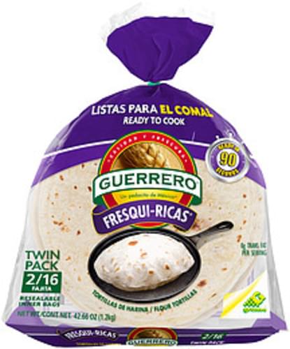 Guerrero Fresqui Ricas Fajita Flour Tortillas 42 66 Oz Nutrition Information Innit
