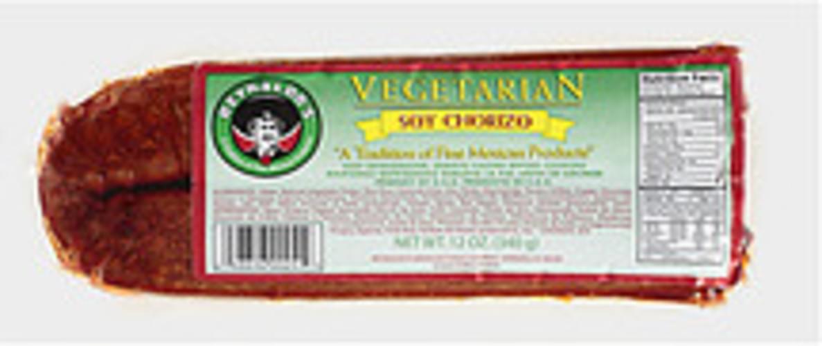 Reynaldo s Vegetarian Soy Chorizo 12 Oz Nutrition Information Innit Reynaldo s Vegetarian Soy Chorizo 12 Oz Nutrition Information Innit