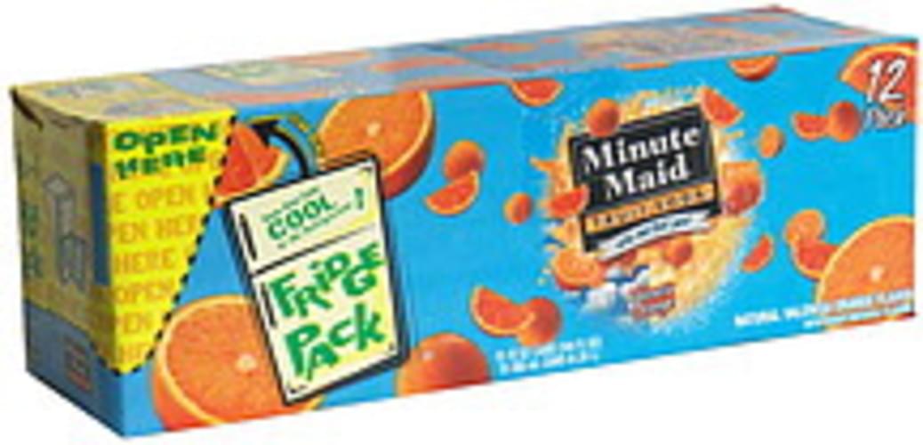 Minute Maid Valencia Orange, Fridge Pack Fruit Soda - 12 ea