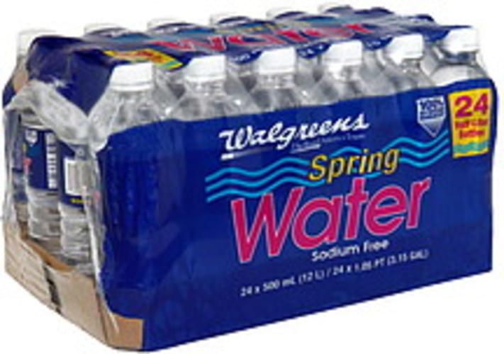 Walgreens Spring Water 24 ea, Nutrition Information Innit