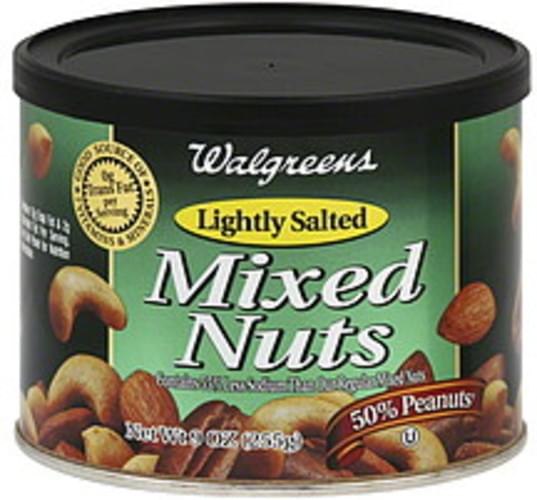 Walgreens Lightly Salted Mixed Nuts 9 oz, Nutrition Information Innit
