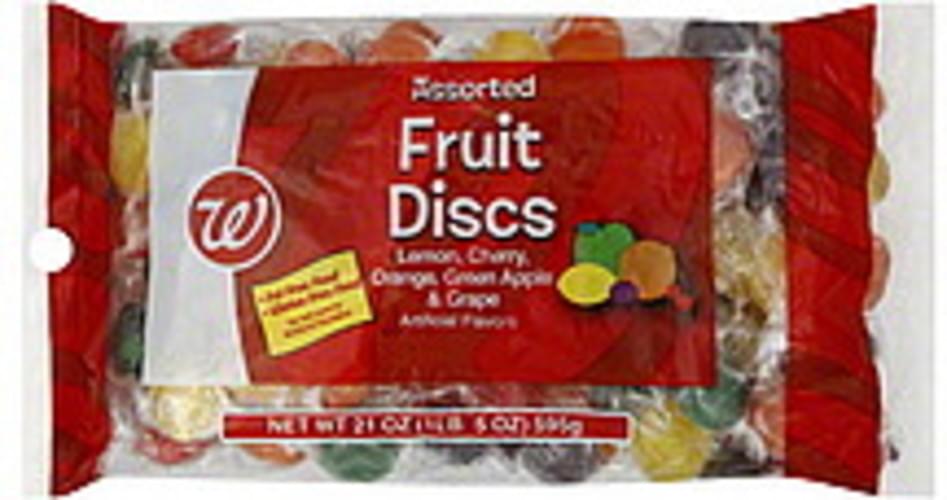 Walgreens Fruit Discs, Assorted Flavors Candy 21 oz, Nutrition