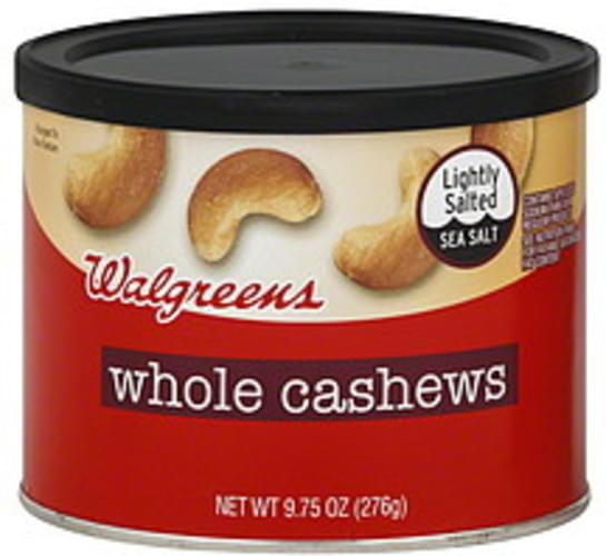 Walgreens Whole, Lightly Salted Sea Salt Cashews 9.75 oz, Nutrition