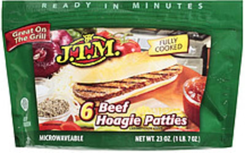 J.t.m. Beef Hoagie Patties 23 oz, Nutrition Information Innit
